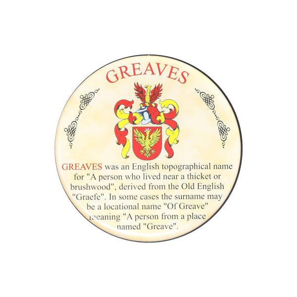 Heraldic Coaster Greaves