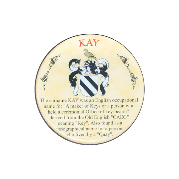 Heraldic Coaster Kay