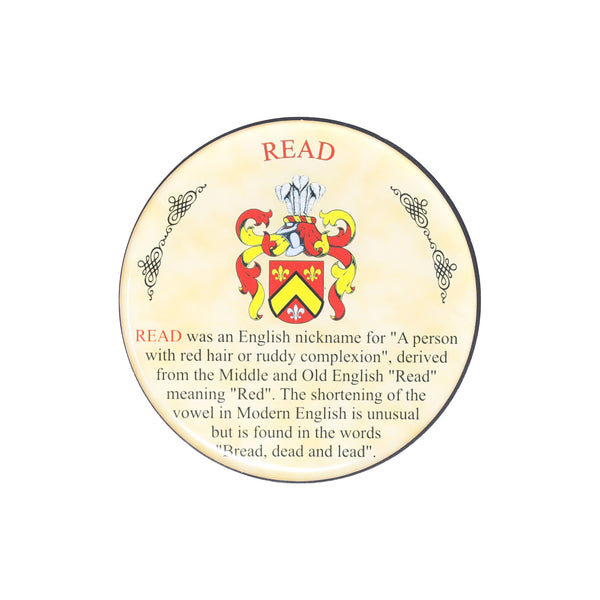 Heraldic Coaster Read