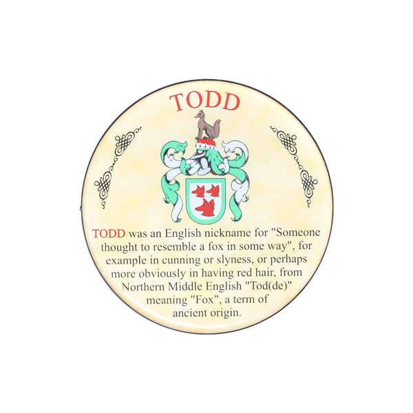 Heraldic Coaster Todd