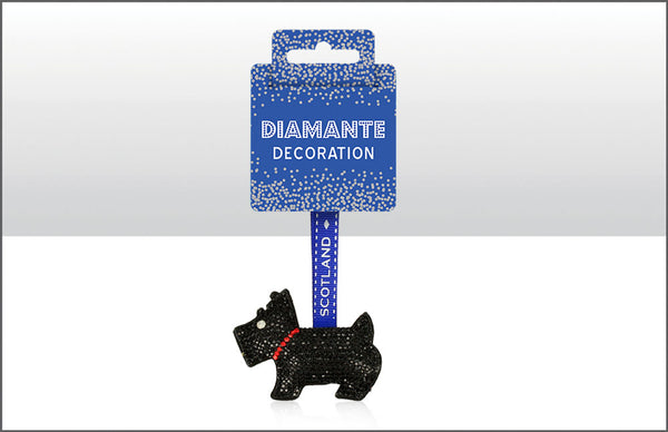 Scottie Diamante Hanging Decoration