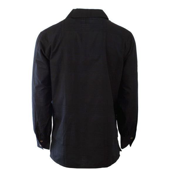 Gents Deluxe Jacquard Ghillie Shirt Black