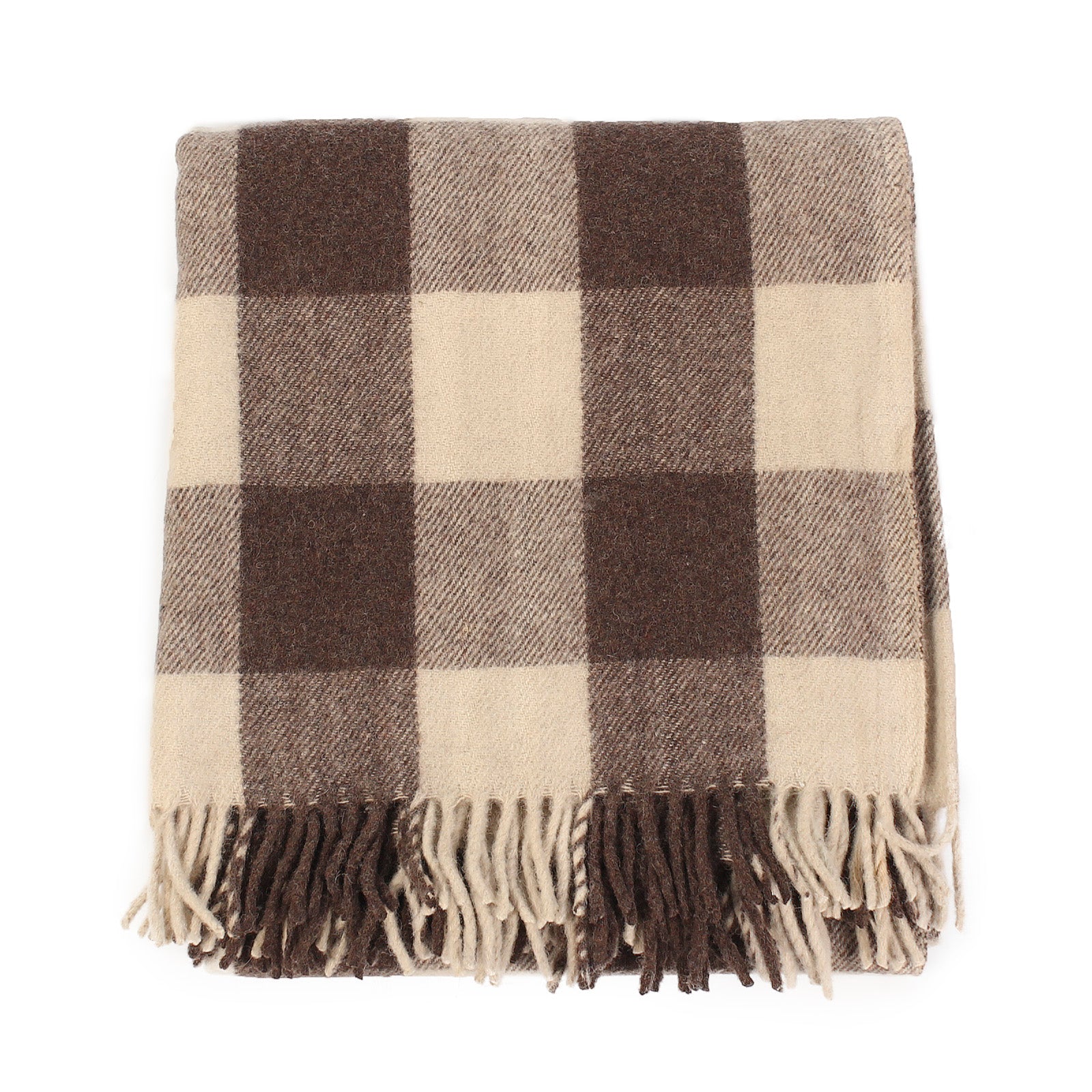 The Tartan Blanket Co. Plaid Recycled Wool Fringe Jacob sale Blanket