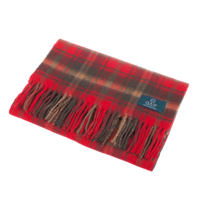 Lambswool Scottish Tartan Clan Scarf Maple Leaf