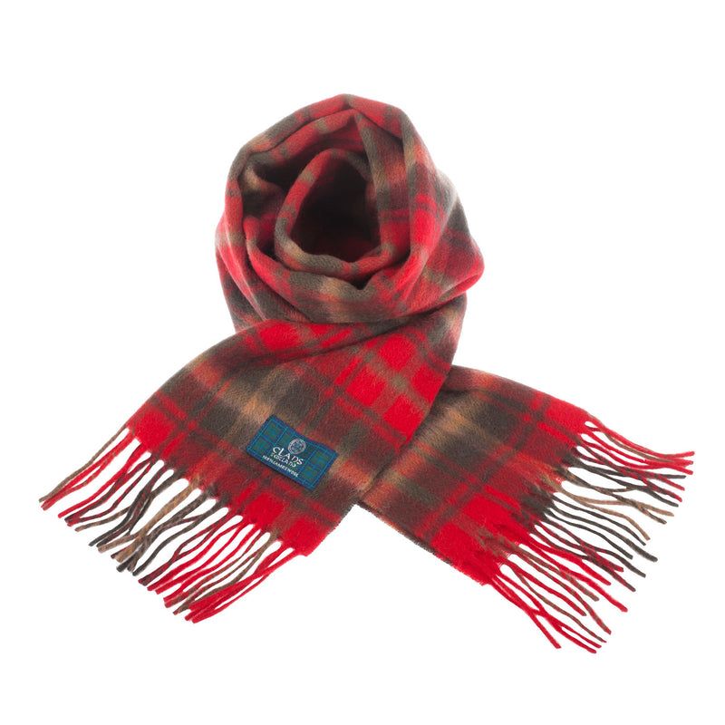 Lambswool Scottish Tartan Clan Scarf Maple Leaf