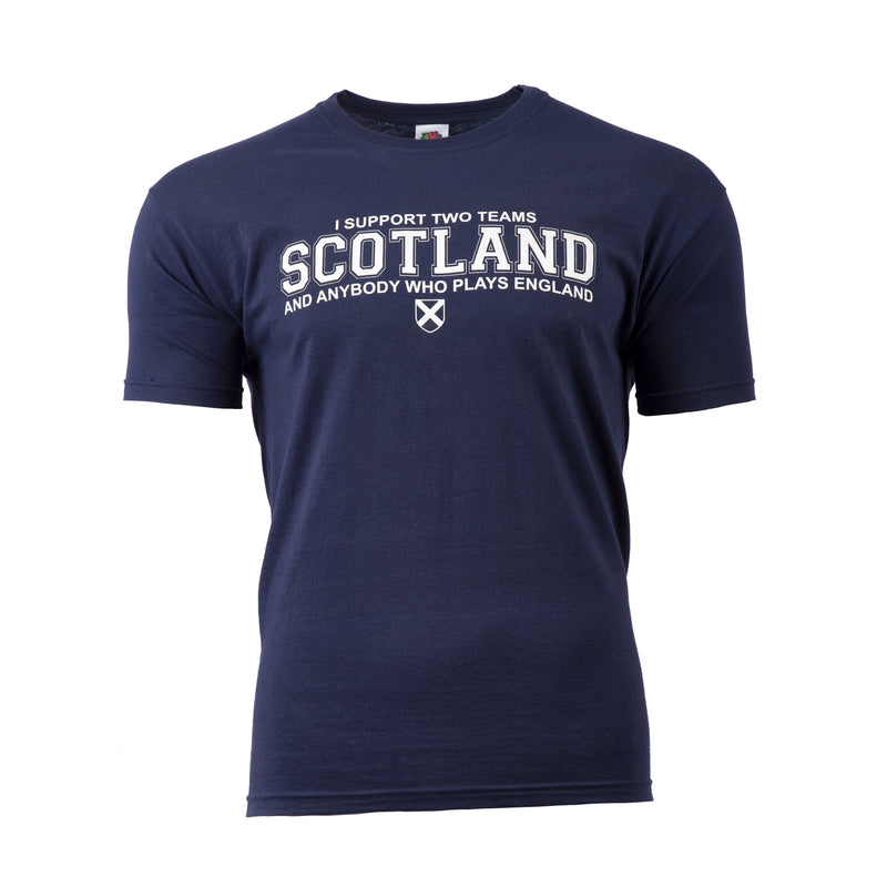 (D) I Support Two Teams Scotland T/Shirt