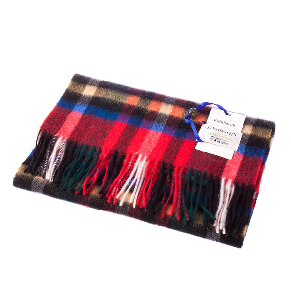 Edinburgh 100% Lambswool Tartan Scarf Exploded Stewart Royal