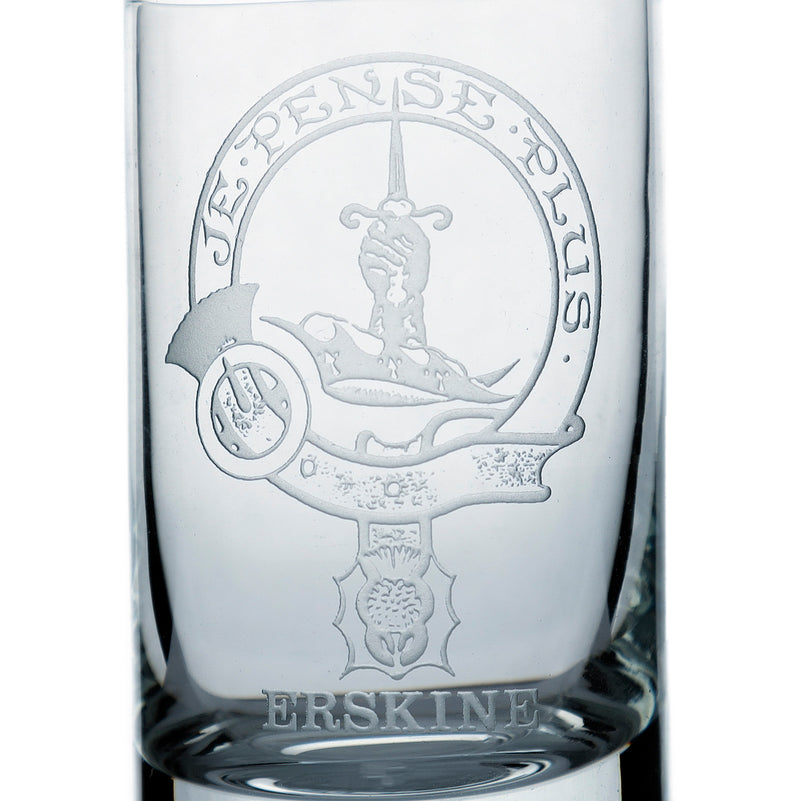 Collins Crystal Clan Shot Glass Erskine