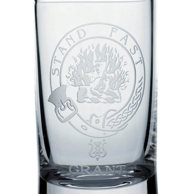 Collins Crystal Clan Shot Glass Grant