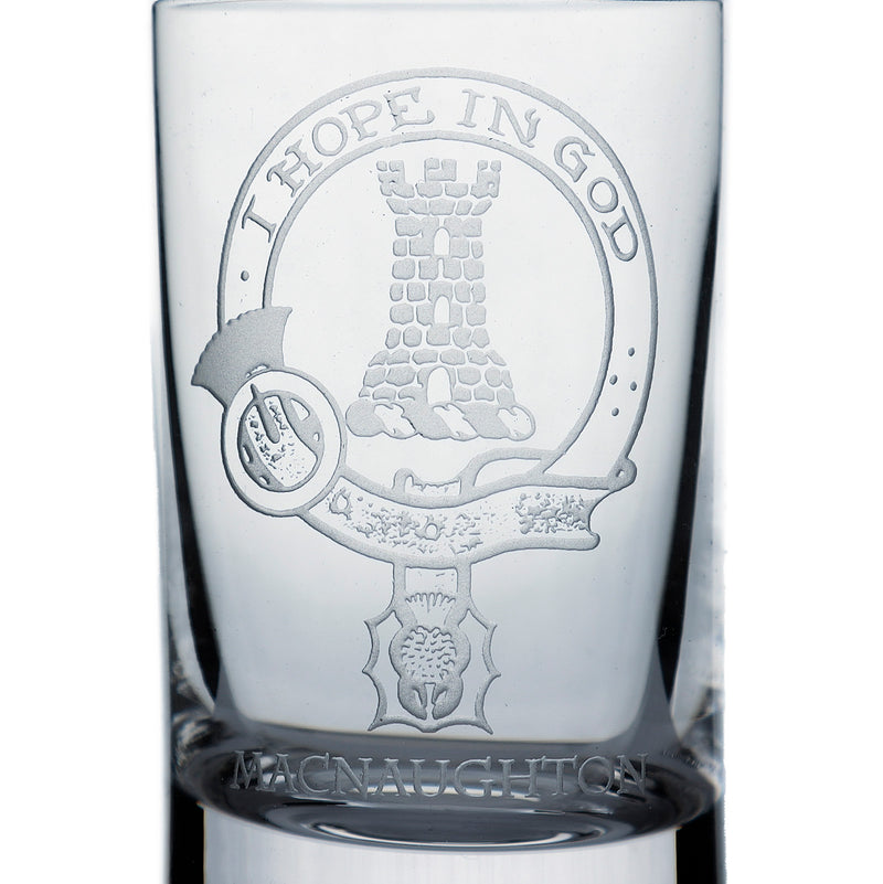 Collins Crystal Clan Shot Glass Macnaughton