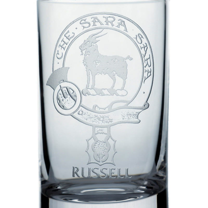 Collins Crystal Clan Shot Glass Russell