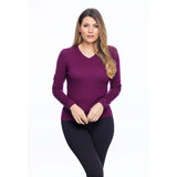 Ladies Merino Wool V Neck Jumper Eminence