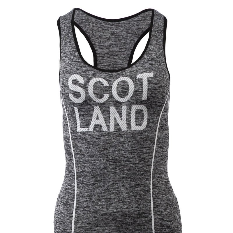 Ladies 2 Pc Scotland Gym Set Black/White