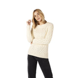 Ladies Knitted 'Spindle' Pullover Natural