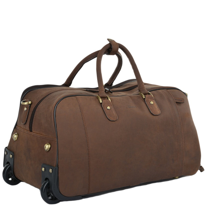 Albert Wheeled Travel Holdall Mud