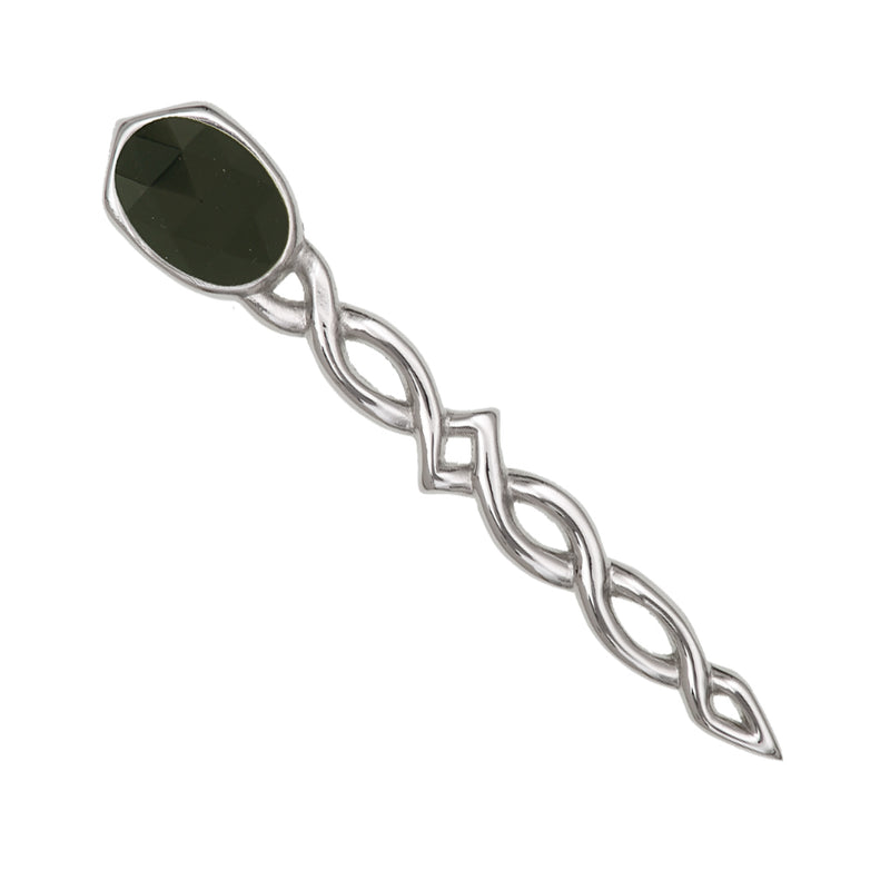 Argyll Interlace Kilt Pin Black