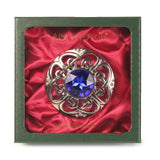 Culloden Plaid Brooch Blue