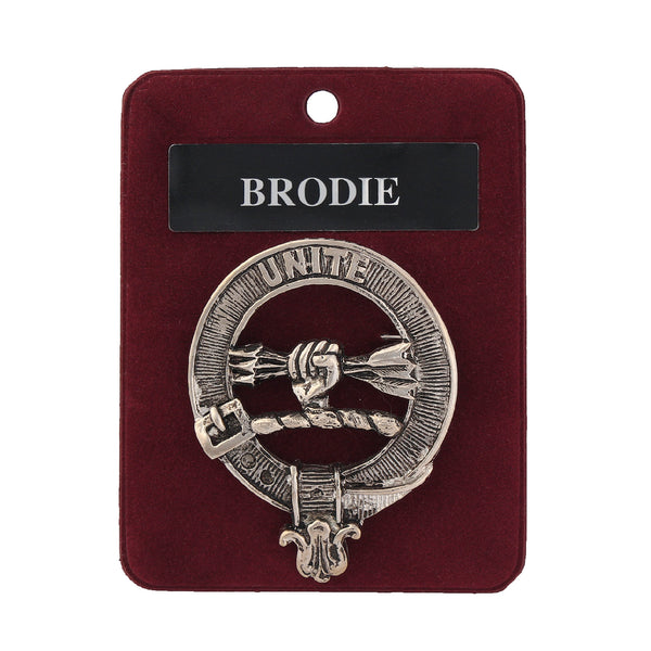 Art Pewter Clan Badge 1.75" Brodie