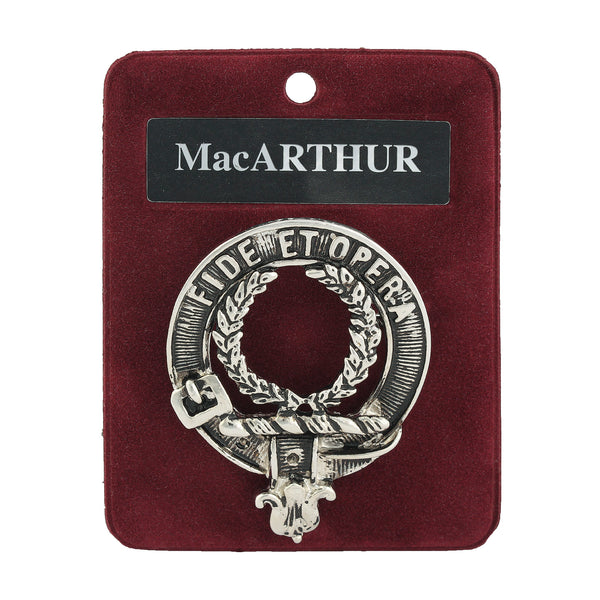 Art Pewter Clan Badge 1.75" Macarthur