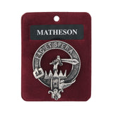 Art Pewter Clan Badge 1.75" Matheson