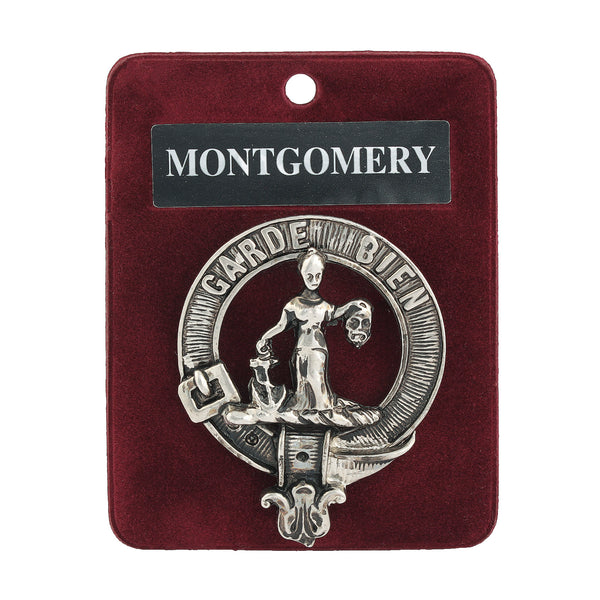 Art Pewter Clan Badge 1.75" Montgomery