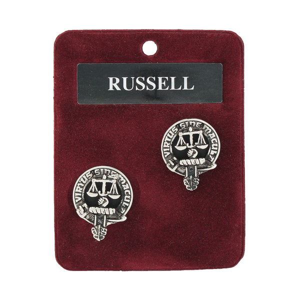 Art Pewter Cufflinks Russell