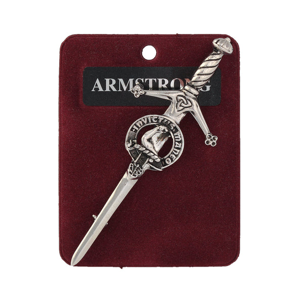 Art Pewter Kilt Pin Armstrong