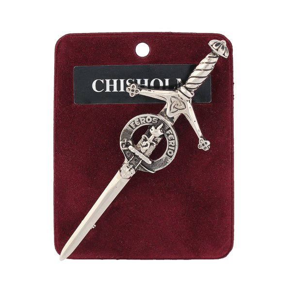 Art Pewter Kilt Pin Chisholm