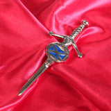 Art Pewter Kilt Pin Saltire (Enamel)