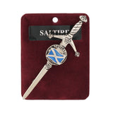 Art Pewter Kilt Pin Saltire (Enamel)