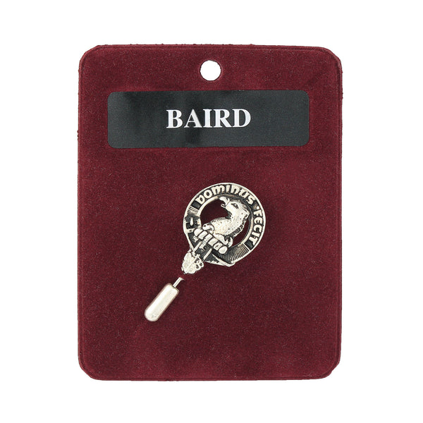 Art Pewter Lapel Pin Baird