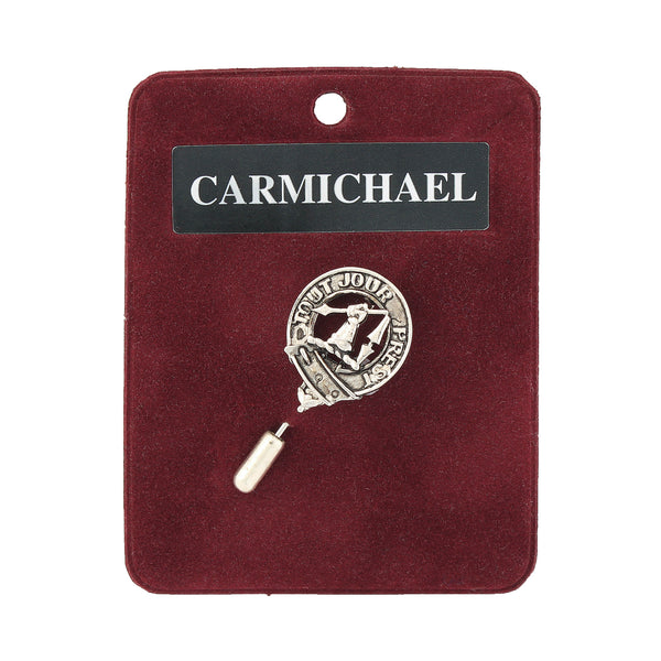 Art Pewter Lapel Pin Carmichael