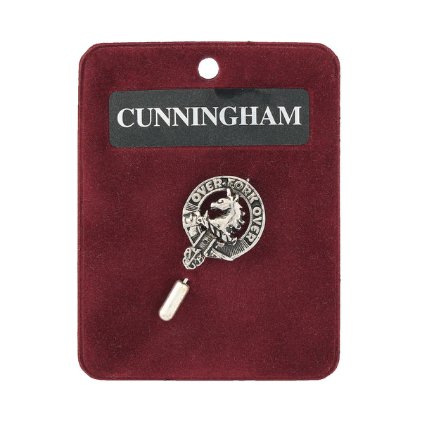 Art Pewter Lapel Pin Cunningham