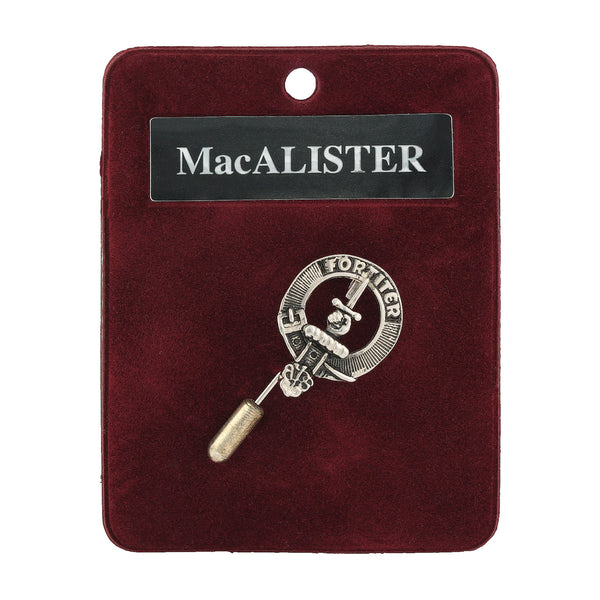 Art Pewter Lapel Pin Macalister