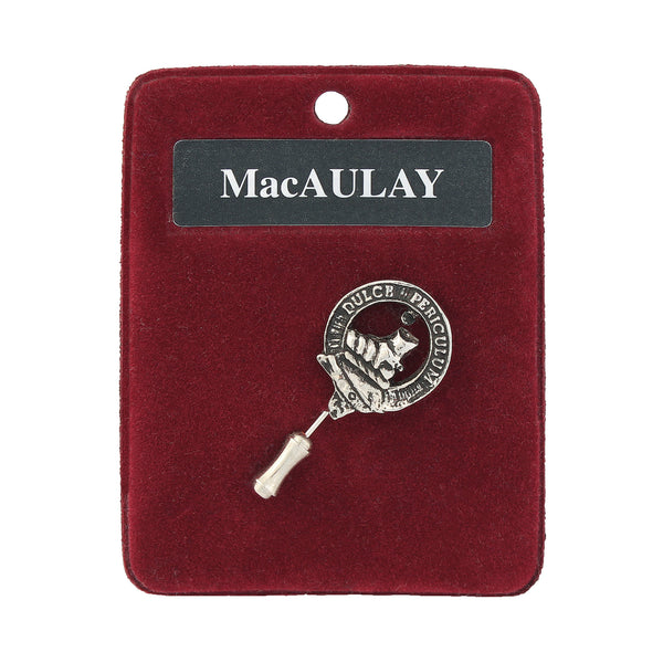 Art Pewter Lapel Pin Macaulay