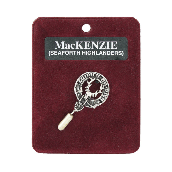 Art Pewter Lapel Pin Mackenzie Of Seaforth