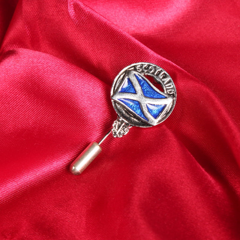 Art Pewter Lapel Pin Saltire (Enamel)