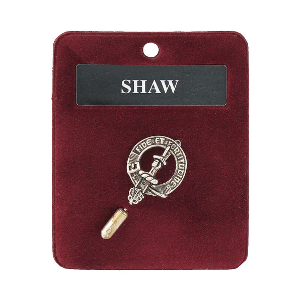 Art Pewter Lapel Pin Shaw