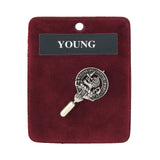 Art Pewter Lapel Pin Young