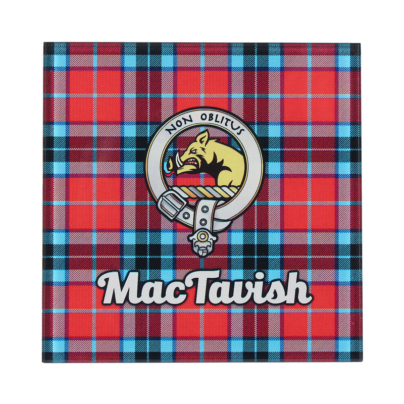 Clan Glass Coaster Mactavish