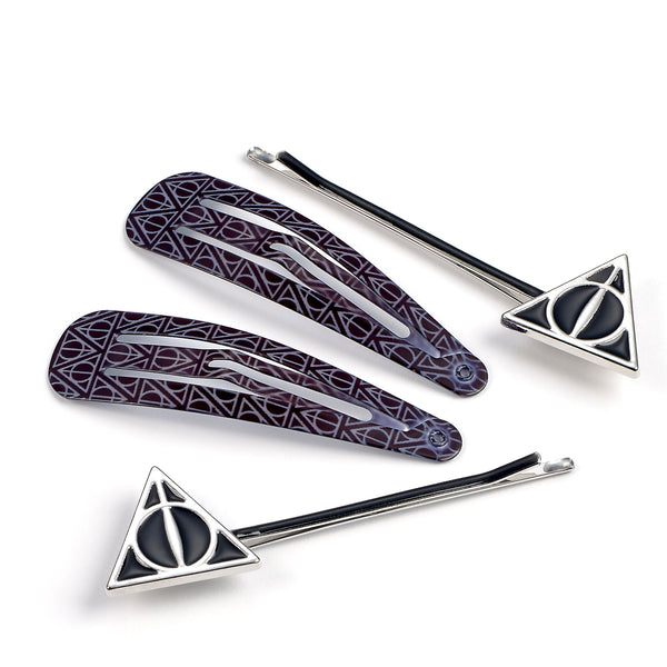 Hp Deathly Hallows Hair Clip Set