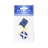 Sticker Saltire/Eu Dbl Flags