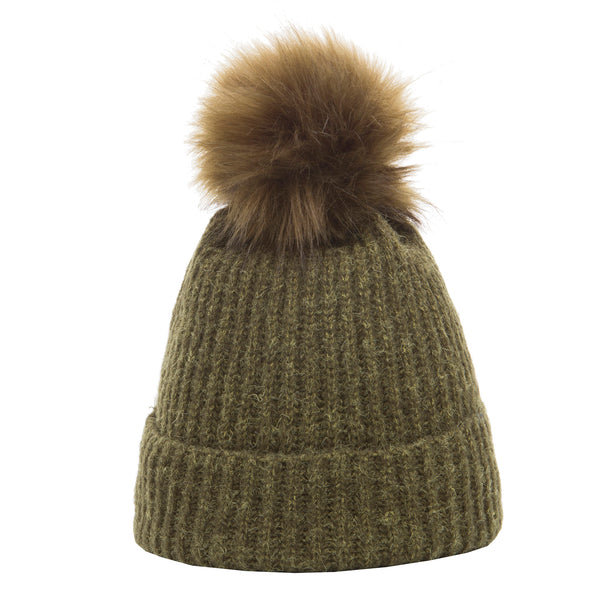 Soft Touch Rib Pom Pom Hat