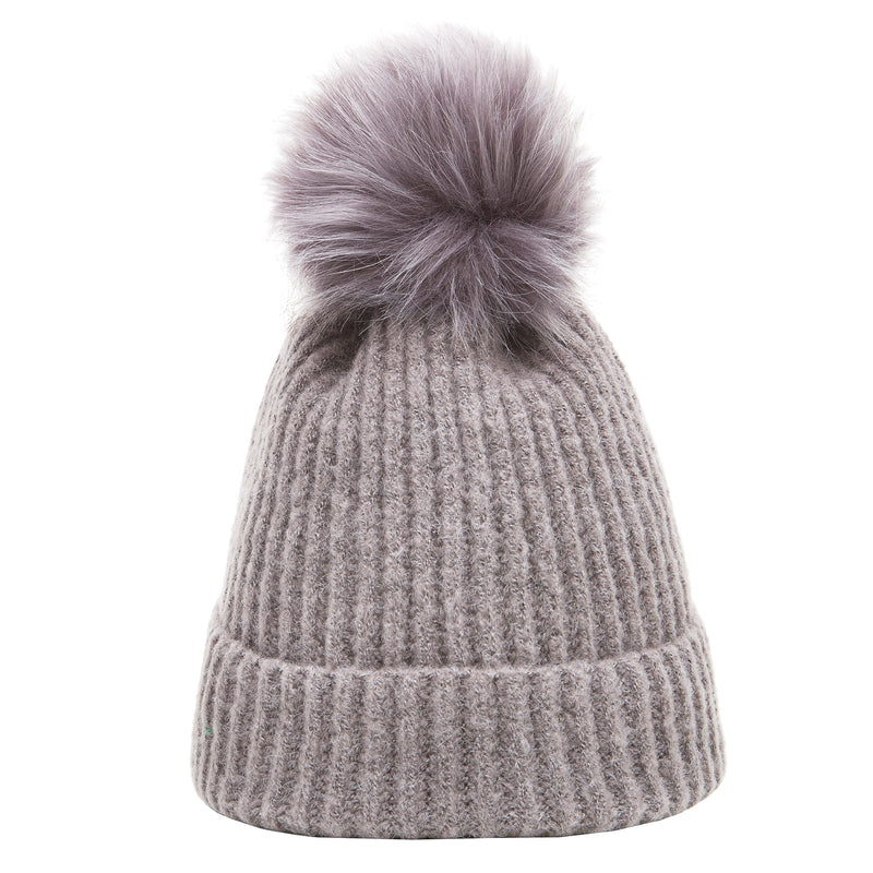 Soft Touch Rib Pom Pom Hat