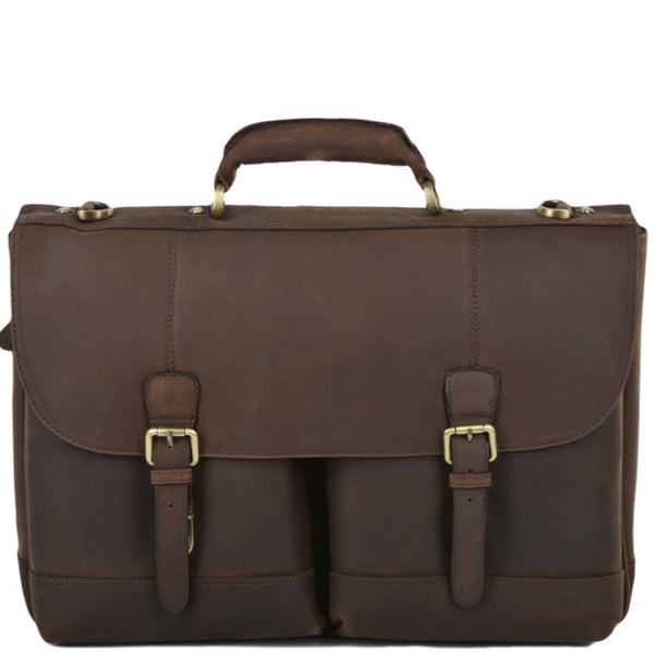 Henry Single Gusset Heavy Duty Briefcase Mud