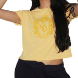 Hp Hufflepuff Womens Cropped Tshirt