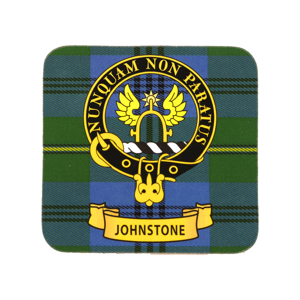 Kc Clan Square Cork Coaster Johnstone