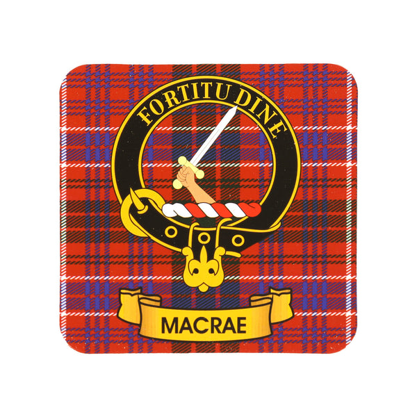 Kc Clan Square Cork Coaster Macrae