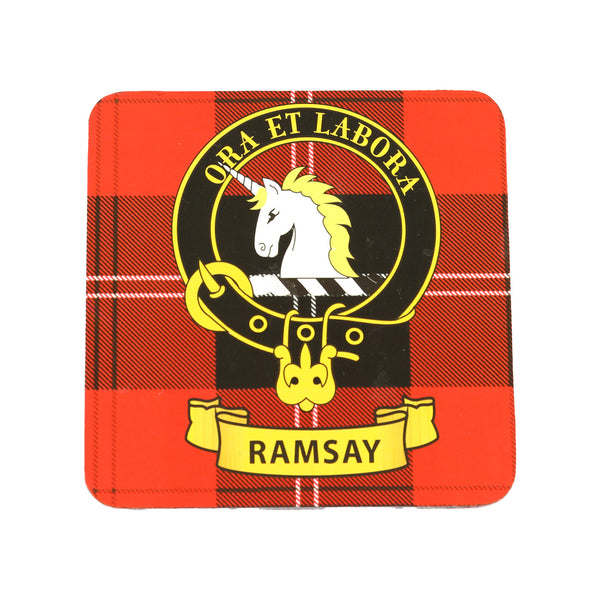 Kc Clan Square Cork Coaster Ramsay