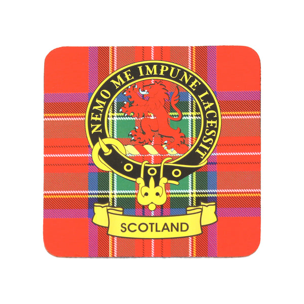 Kc Clan Square Cork Coaster Scotland